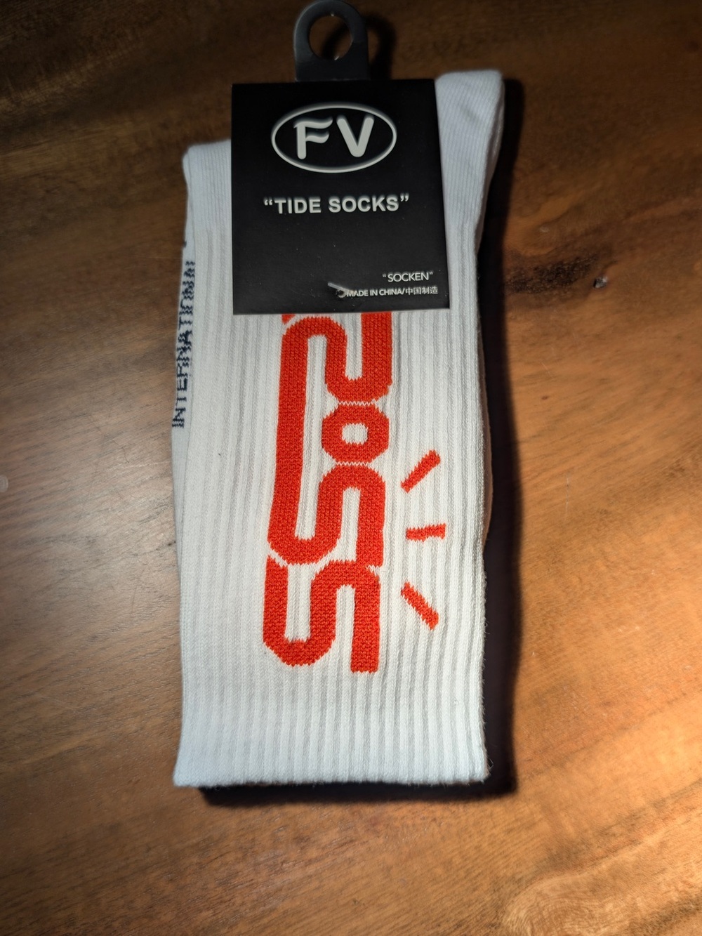 Travis Scott Cactus Jack White Crew socks NWT